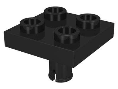 LEGO® los onderdeel Plaat Aangepast in kleur Zwart 2476