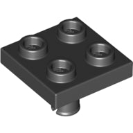LEGO® los onderdeel Plaat Aangepast in kleur Zwart 2476