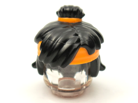 LEGO® los onderdeel Haar in kleur Zwart 25750pb04