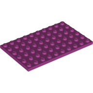 LEGO® los onderdeel Plaat Algemeen in kleur Magenta 3033