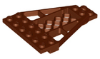 LEGO® los onderdeel Wig Plaat Roodachtig Bruin 30036
