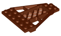 LEGO® los onderdeel Wig Plaat Roodachtig Bruin 30036
