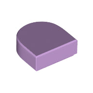 LEGO® los onderdeel Tegel Rond in kleur Lavendel 24246