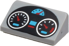Plaatje in Gallery viewer laden, LEGO® Dakpan met Motief Licht Blauwachtig Grijs 85984pb289