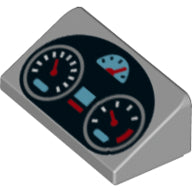 Plaatje in Gallery viewer laden, LEGO® Dakpan met Motief Licht Blauwachtig Grijs 85984pb289