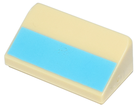 LEGO® los onderdeel Dakpan met Motief Geelbruin 85984pb267