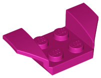 LEGO® los onderdeel Spatbord in kleur Magenta 41854