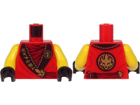 LEGO® los onderdeel Lijf met Motief Rood 973pb4045c01