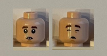 Plaatje in Gallery viewer laden, LEGO® los onderdeel Hoofd in kleur Lichte Noga 3626cpb2734