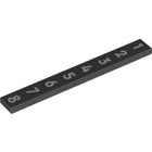 LEGO® los onderdeel Tegel met Motief Zwart 4162pb247