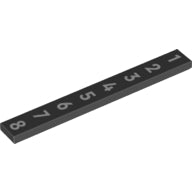 LEGO® los onderdeel Tegel met Motief Zwart 4162pb247