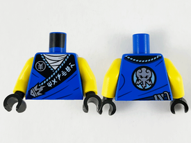 LEGO® los onderdeel Lijf met Motief Blauw 973pb4173c01