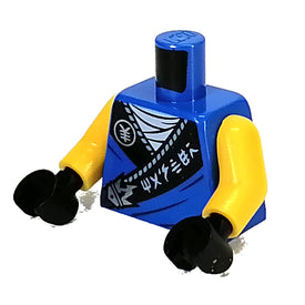 LEGO® los onderdeel Lijf met Motief Blauw 973pb4173c01