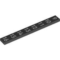 Plaatje in Gallery viewer laden, LEGO® los onderdeel Tegel met Motief Zwart 4162pb248