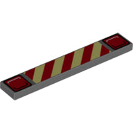 LEGO® Tegel met Motief Donker Blauwachtig Grijs 6636pb249