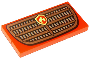 LEGO® los onderdeel Tegel met Motief Rood 87079pb0826