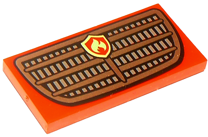 LEGO® los onderdeel Tegel met Motief Rood 87079pb0826