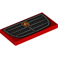 Plaatje in Gallery viewer laden, LEGO® los onderdeel Tegel met Motief Rood 87079pb0826
