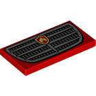 LEGO® los onderdeel Tegel met Motief Rood 87079pb0826
