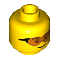 Plaatje in Gallery viewer laden, LEGO® los onderdeel Hoofd in kleur Geel 3626cpb2724