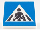LEGO® los onderdeel Verkeersbord met Motief Wit 15210pb084
