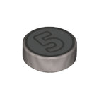 LEGO® los onderdeel Tegel Rond met Motief Zilver 98138pb174