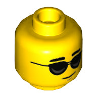 Plaatje in Gallery viewer laden, LEGO® los onderdeel Hoofd in kleur Geel 3626cpb2726