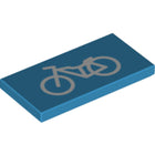 LEGO® Tegel met Motief Donker Azuurblauw 87079pb0823