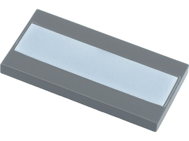 LEGO® Tegel met Motief Donker Blauwachtig Grijs 87079pb0821