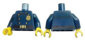 LEGO® los onderdeel Lijf met Motief Donkerblauw 973pb4127c01