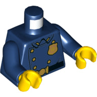 Plaatje in Gallery viewer laden, LEGO® los onderdeel Lijf met Motief Donkerblauw 973pb4127c01