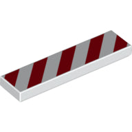 Plaatje in Gallery viewer laden, LEGO® los onderdeel Tegel met Motief in kleur Wit 2431pb745