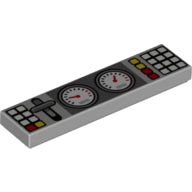 LEGO® Tegel met Motief Licht Blauwachtig Grijs 2431pb0666