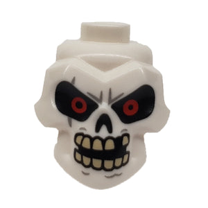 LEGO® los onderdeel Hoofd Aangepast in kleur Wit 43693pb06