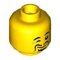 Plaatje in Gallery viewer laden, LEGO® los onderdeel Hoofd in kleur Geel 3626cpb2758
