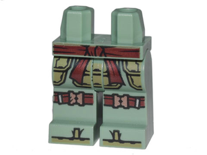 LEGO® los onderdeel Benen met Motief Zandgroen 970c00pb1171
