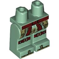 Plaatje in Gallery viewer laden, LEGO® los onderdeel Benen met Motief Zandgroen 970c00pb1171