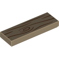 LEGO® onderdeel Tegel met Motief Donker Geelbruin 63864pb133