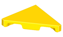 LEGO® los onderdeel Tegel Aangepast in kleur Geel 35787