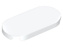 LEGO® los onderdeel Tegel Rond in kleur Wit 66857