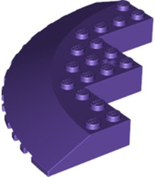 LEGO® los onderdeel Steen Rond in kleur Donkerpaars 58846