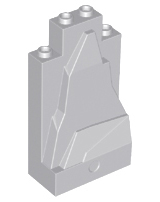 Plaatje in Gallery viewer laden, LEGO® los onderdeel Rots Licht Blauwachtig Grijs 47847
