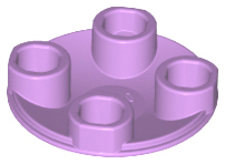 Plaatje in Gallery viewer laden, LEGO® los onderdeel Plaat Rond in kleur Medium Lavendel 2654