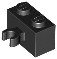 Plaatje in Gallery viewer laden, LEGO® los onderdeel Steen Aangepast in kleur Zwart 30237b