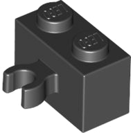 LEGO® los onderdeel Steen Aangepast in kleur Zwart 30237b