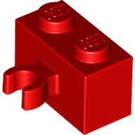 Plaatje in Gallery viewer laden, LEGO® los onderdeel Steen Aangepast in kleur Rood 30237b