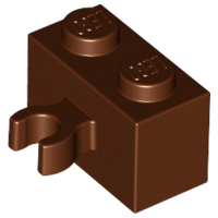 Plaatje in Gallery viewer laden, LEGO® los onderdeel Steen Aangepast Roodachtig Bruin 30237b