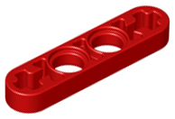 LEGO® los onderdeel Technische Hefbalk in kleur Rood 32449