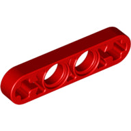 Plaatje in Gallery viewer laden, LEGO® los onderdeel Technische Hefbalk in kleur Rood 32449