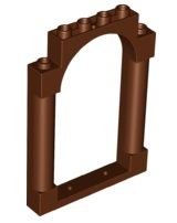 LEGO® los onderdeel Deurkozijn Roodachtig Bruin 40066